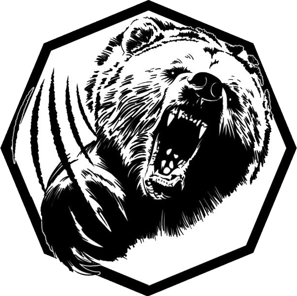 Spikes Gym Berlin Logo: Baer im Achteck